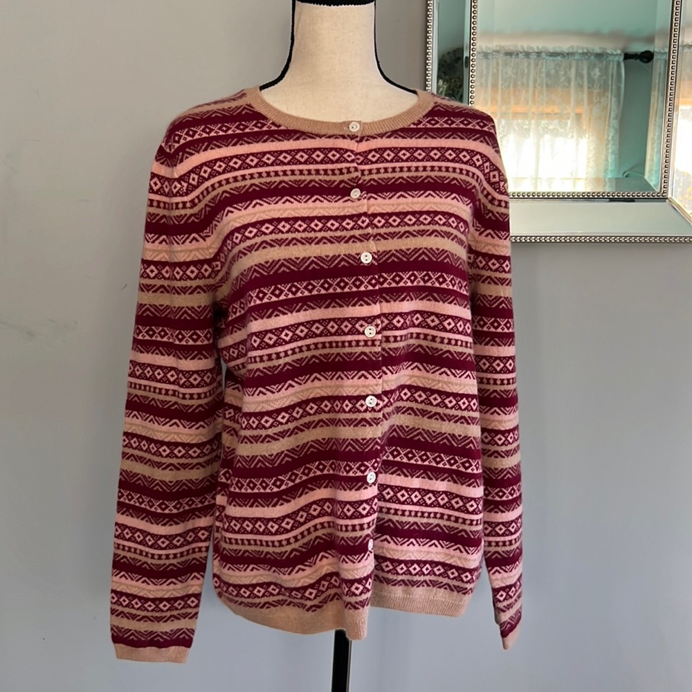 Lands End Cashmere Cardigan NWT